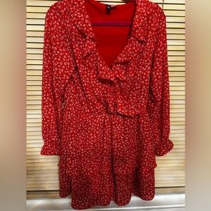 Red Floral Summer Dress